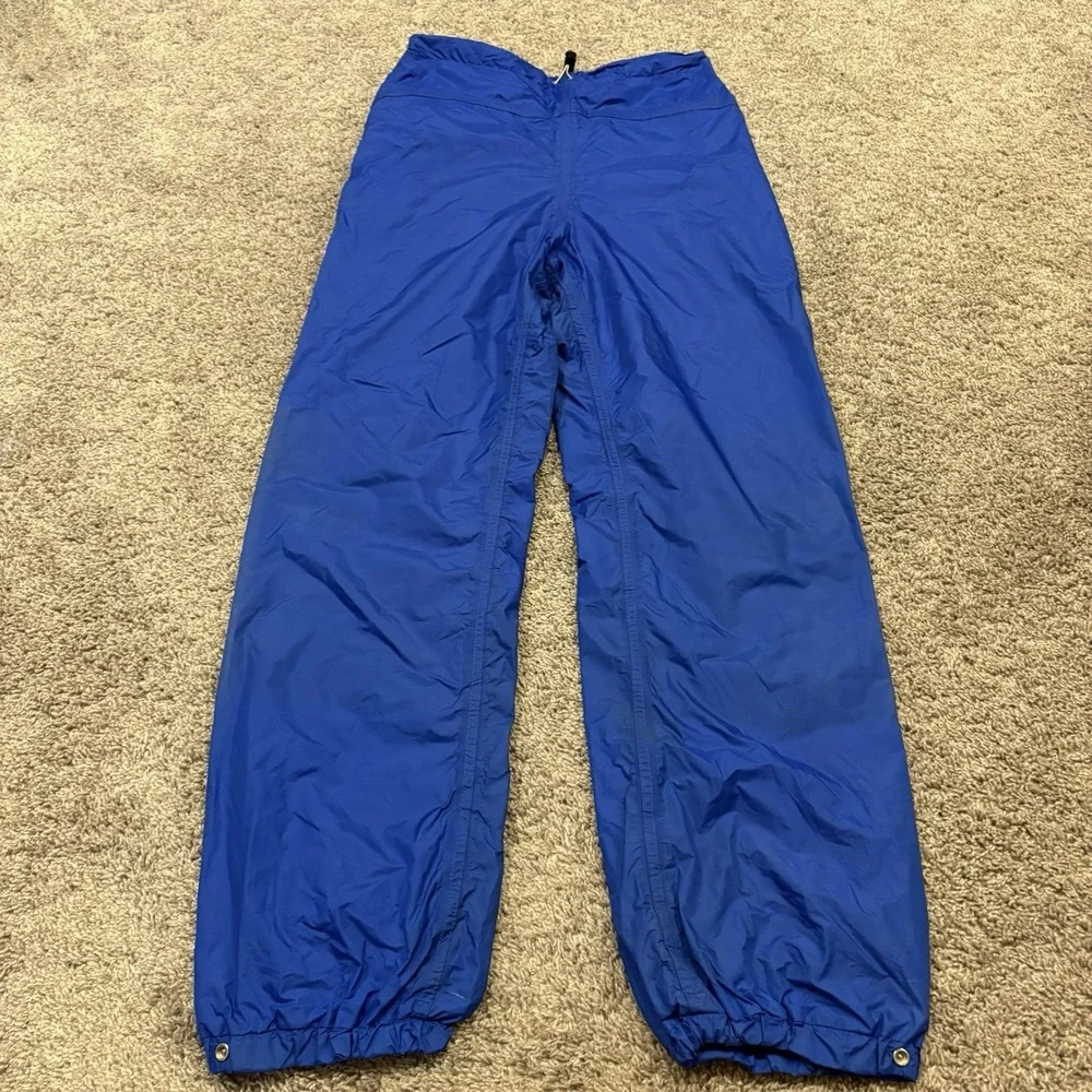 Vintage North Face Brown Label Gore-Tex Shell Pants Made In USA Blue Medium 80's